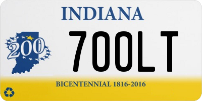 IN license plate 700LT