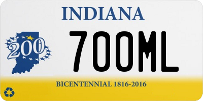 IN license plate 700ML