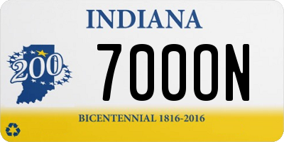 IN license plate 700ON