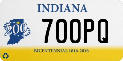 IN license plate 700PQ