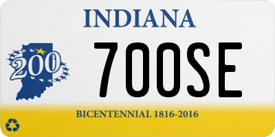 IN license plate 700SE