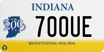 IN license plate 700UE