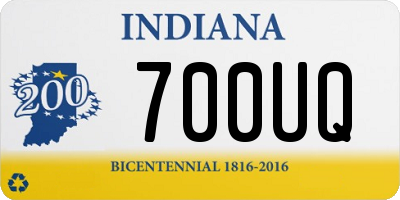 IN license plate 700UQ