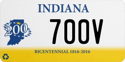 IN license plate 700V