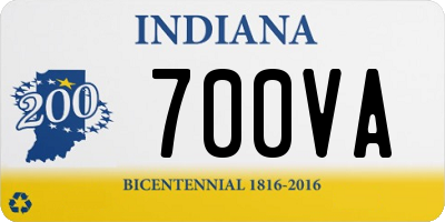 IN license plate 700VA