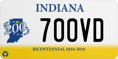 IN license plate 700VD