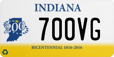 IN license plate 700VG