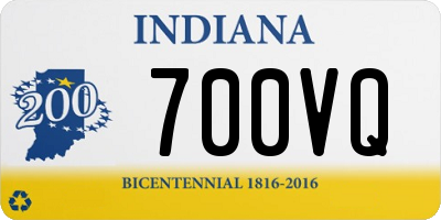 IN license plate 700VQ