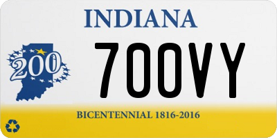 IN license plate 700VY