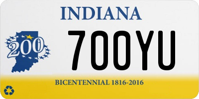 IN license plate 700YU