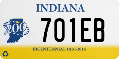 IN license plate 701EB