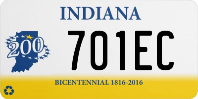 IN license plate 701EC