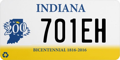 IN license plate 701EH