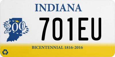 IN license plate 701EU