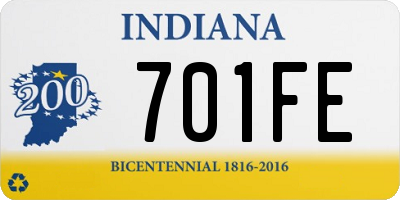 IN license plate 701FE