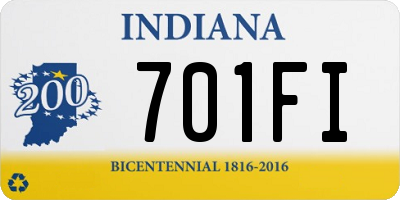 IN license plate 701FI