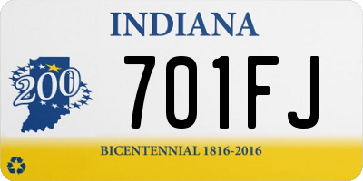 IN license plate 701FJ