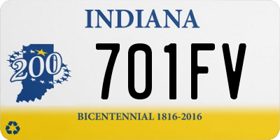 IN license plate 701FV