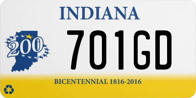 IN license plate 701GD