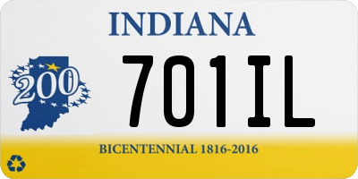 IN license plate 701IL