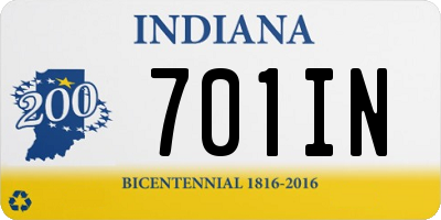 IN license plate 701IN