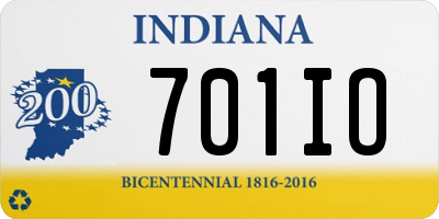 IN license plate 701IO