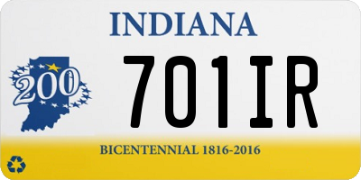 IN license plate 701IR