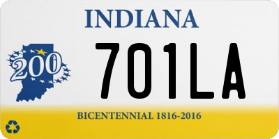 IN license plate 701LA