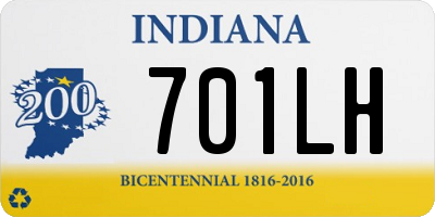 IN license plate 701LH