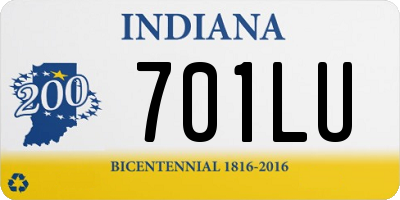 IN license plate 701LU