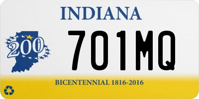 IN license plate 701MQ