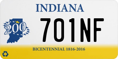 IN license plate 701NF