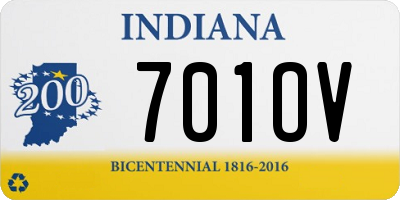 IN license plate 701OV