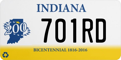 IN license plate 701RD