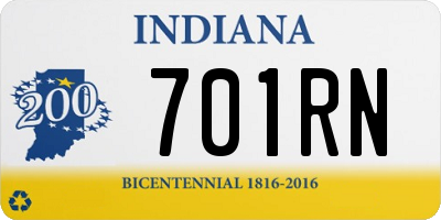 IN license plate 701RN