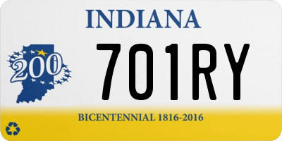 IN license plate 701RY
