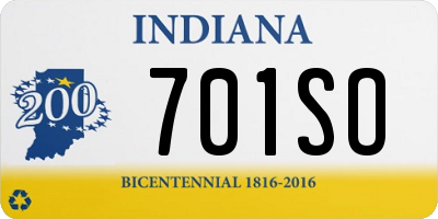 IN license plate 701SO