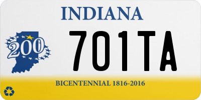 IN license plate 701TA