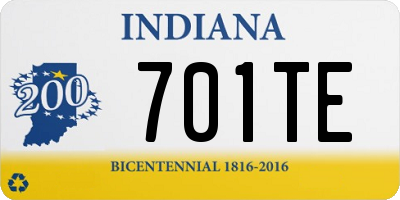 IN license plate 701TE