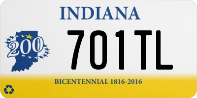 IN license plate 701TL