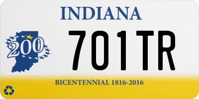 IN license plate 701TR