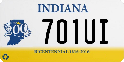 IN license plate 701UI