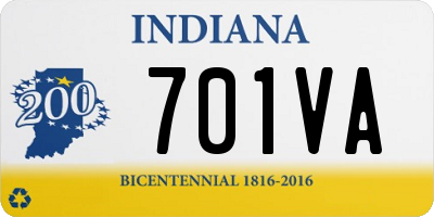 IN license plate 701VA