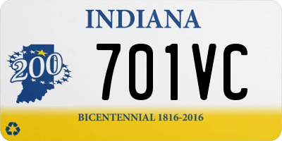 IN license plate 701VC