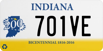 IN license plate 701VE