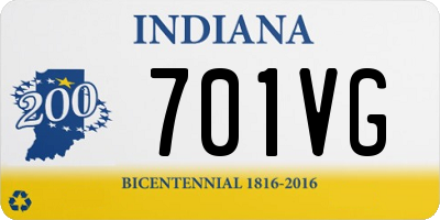 IN license plate 701VG
