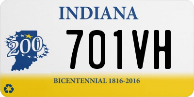 IN license plate 701VH