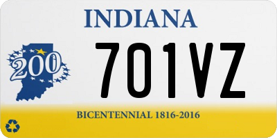 IN license plate 701VZ