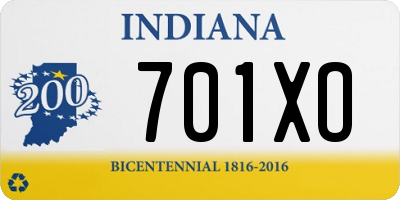 IN license plate 701XO