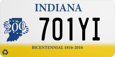 IN license plate 701YI